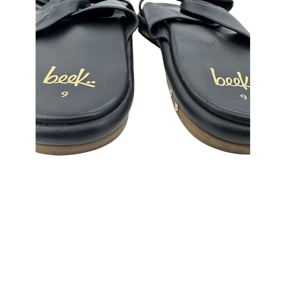 beek leather slide
